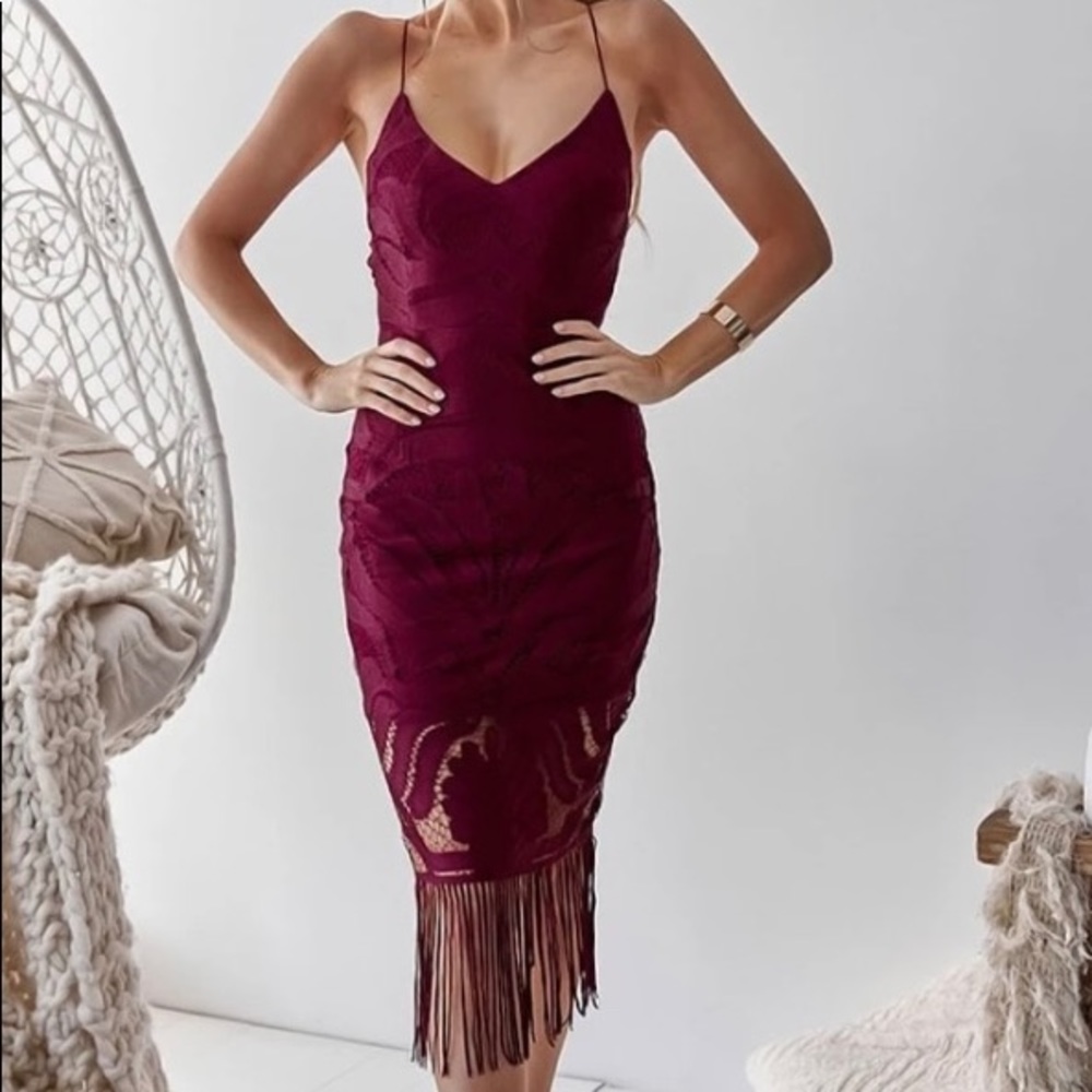 Khalessi dress color Cerise- like new condition